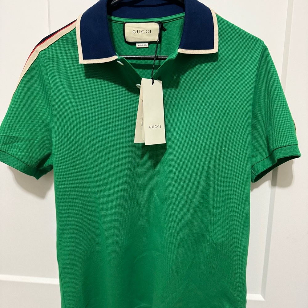 Gucci Green Polo Shirt